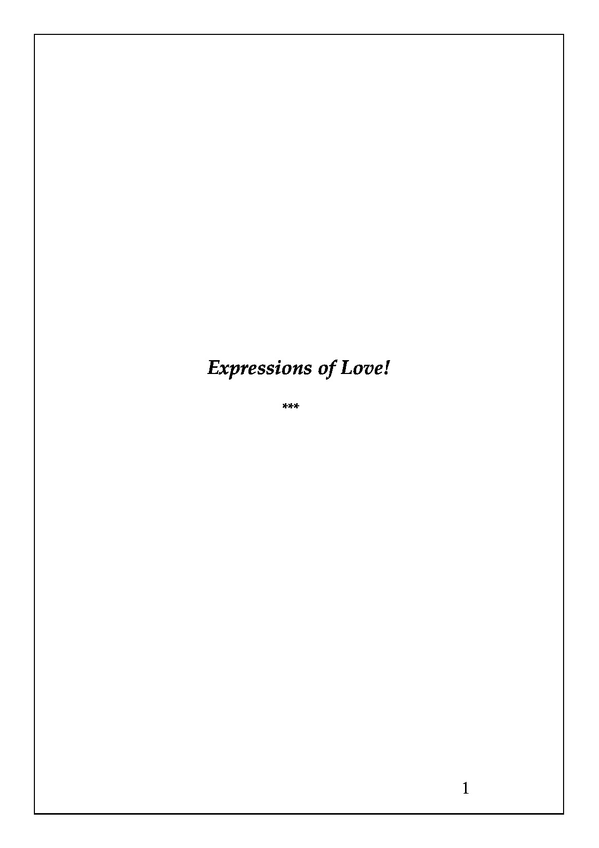 Expressions of Love | Pothi.com
