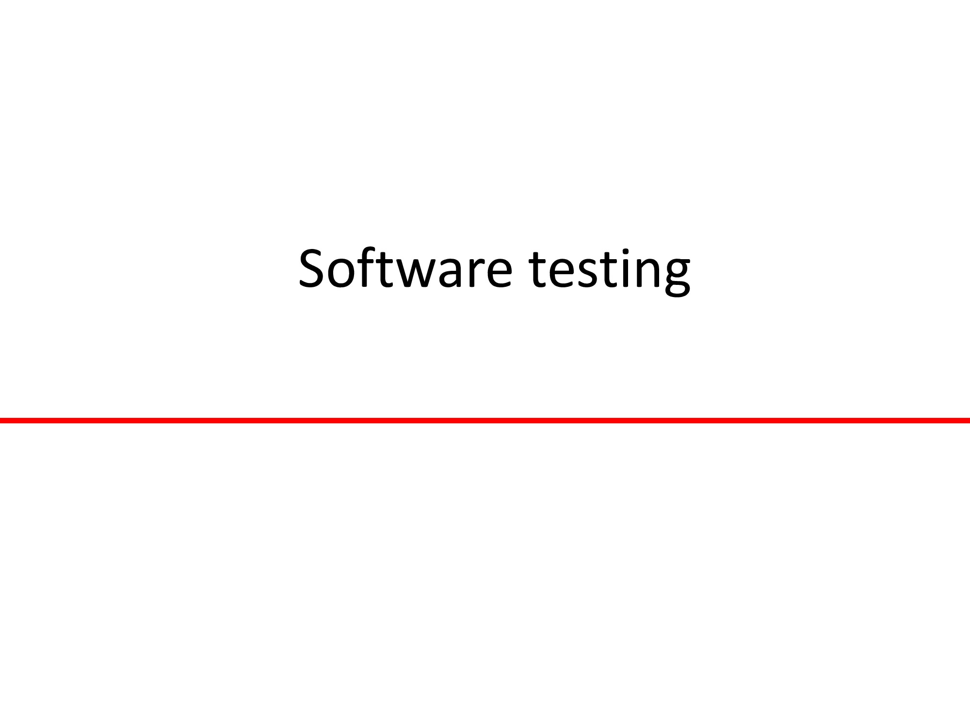 Introduction to Software Testing