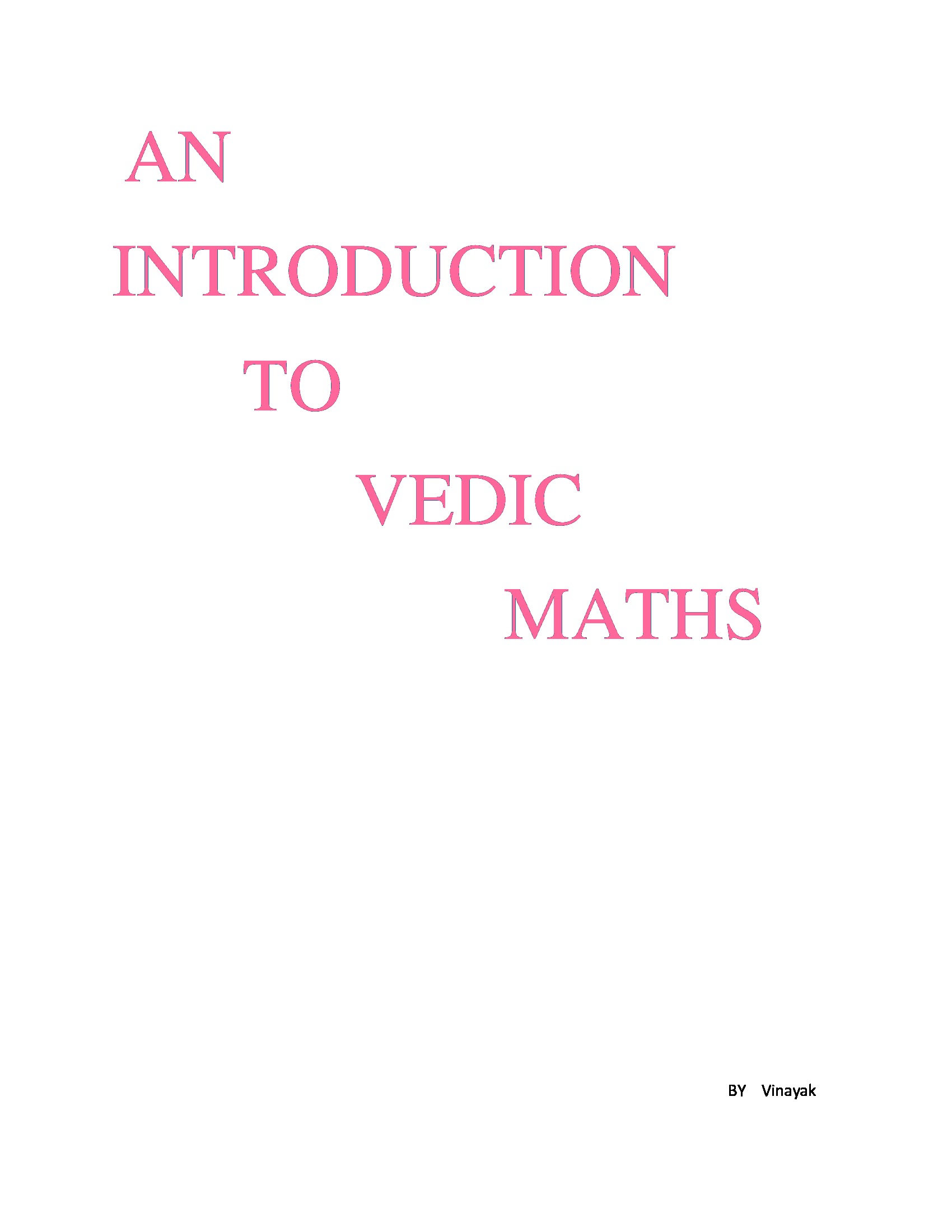 research paper on vedic mathematics pdf