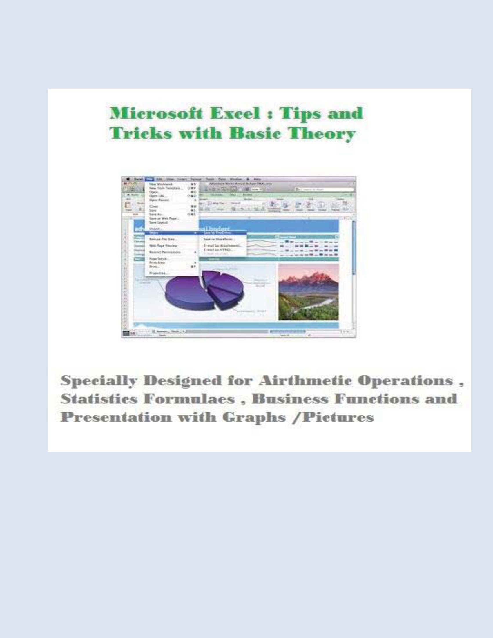 Microsoft Excel Guide ( with Tips and Tricks ) | Pothi.com