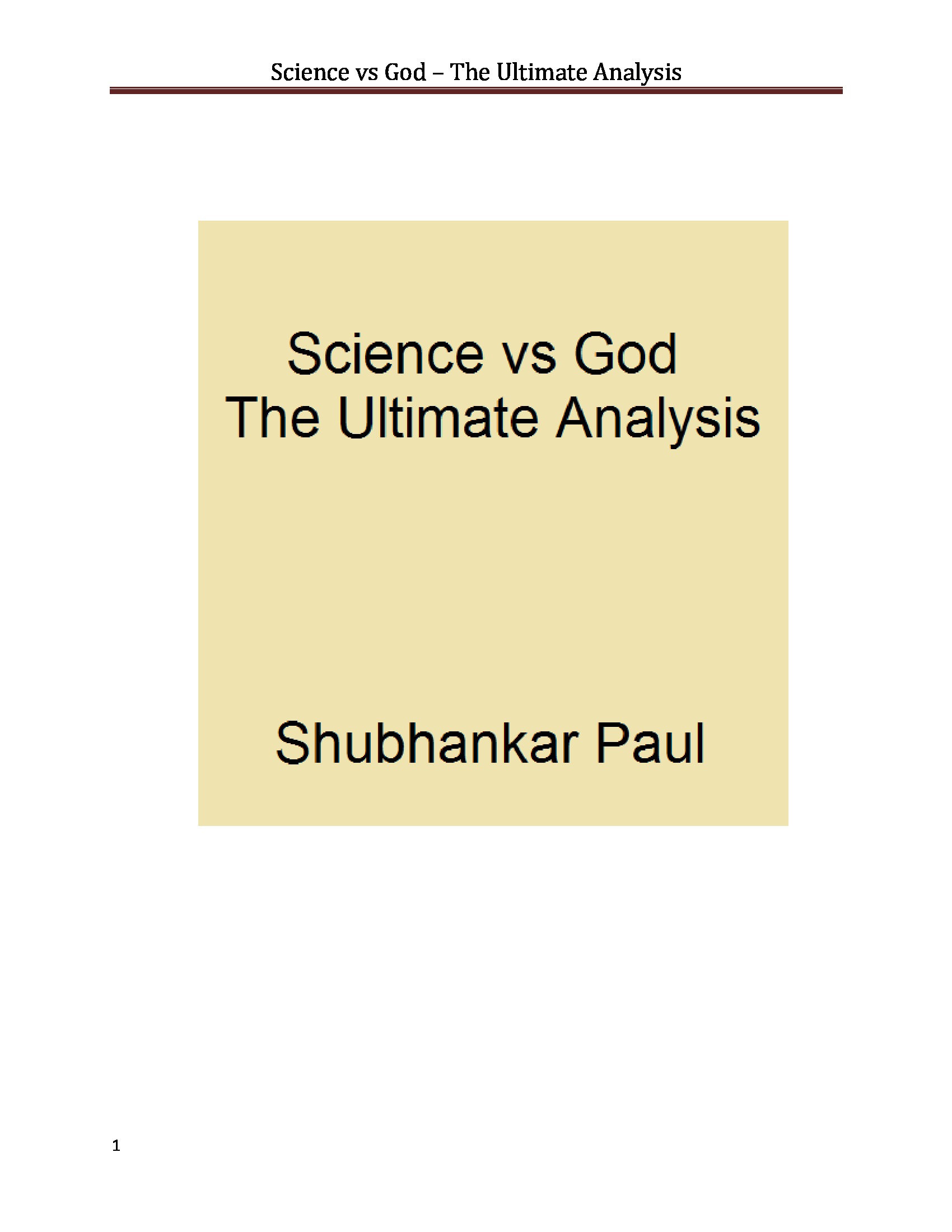 science vs god essay