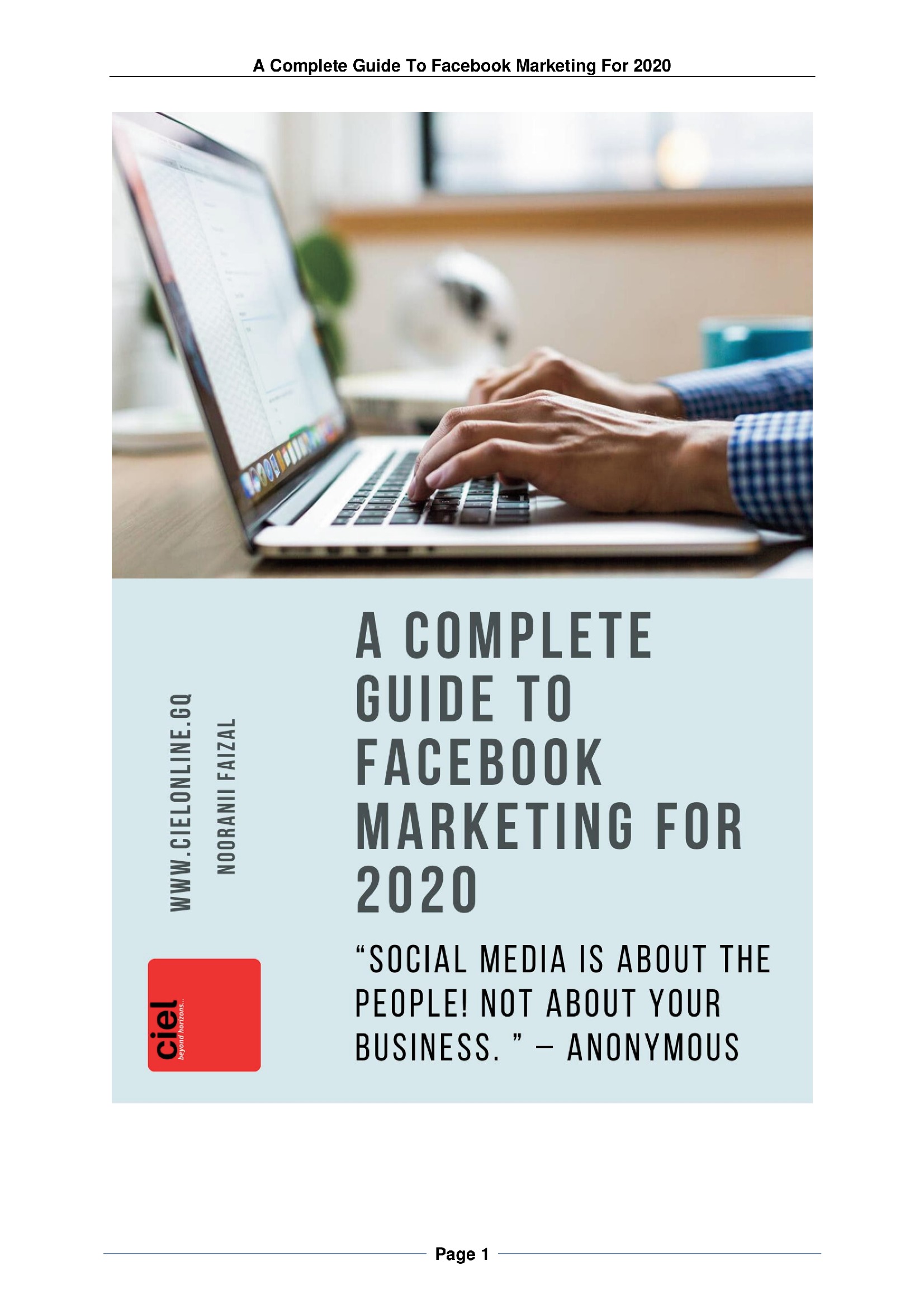 A Complete Guide To Facebook Marketing For 2020 | Pothi.com