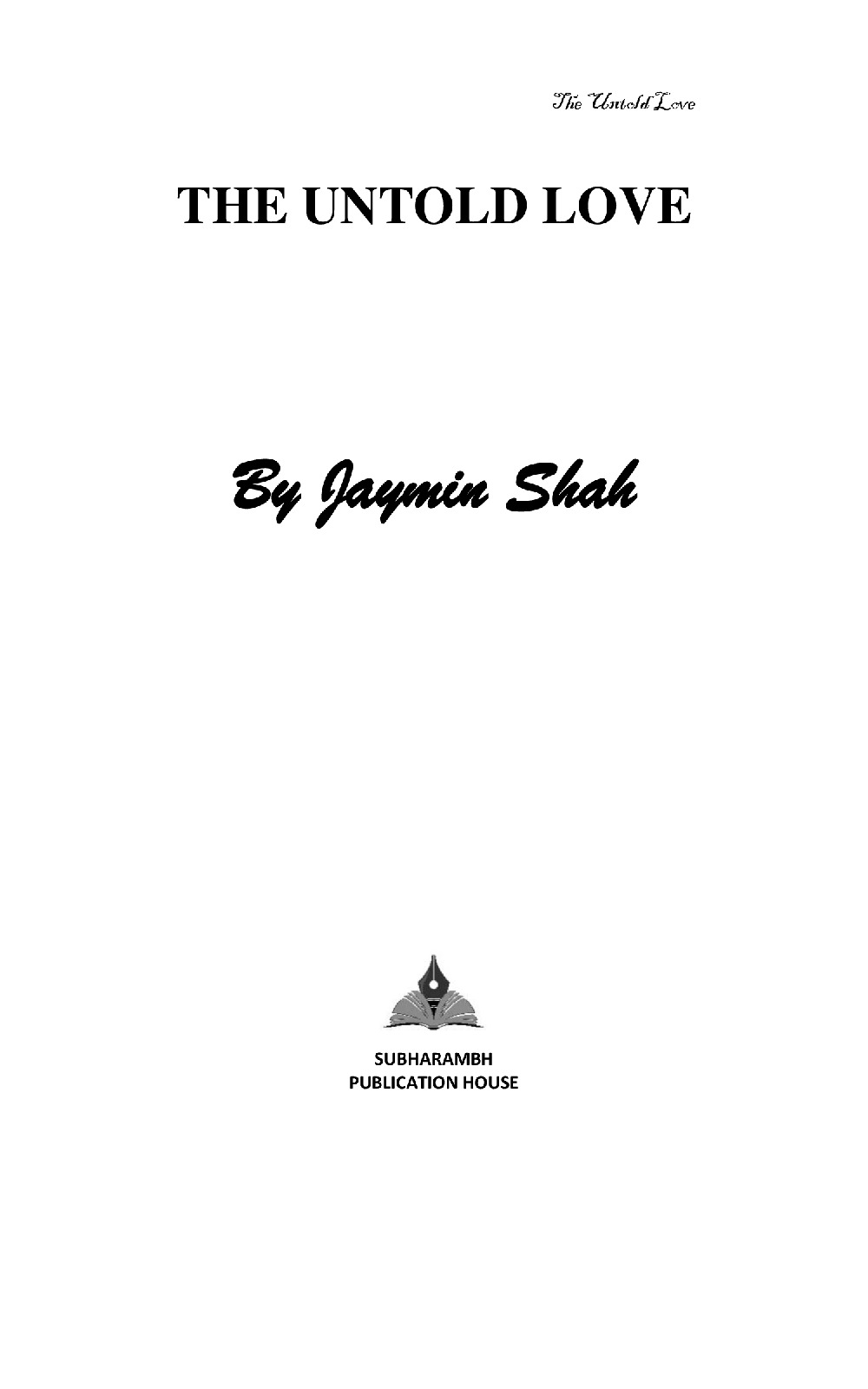 THE UNTOLD LOVE | Pothi.com