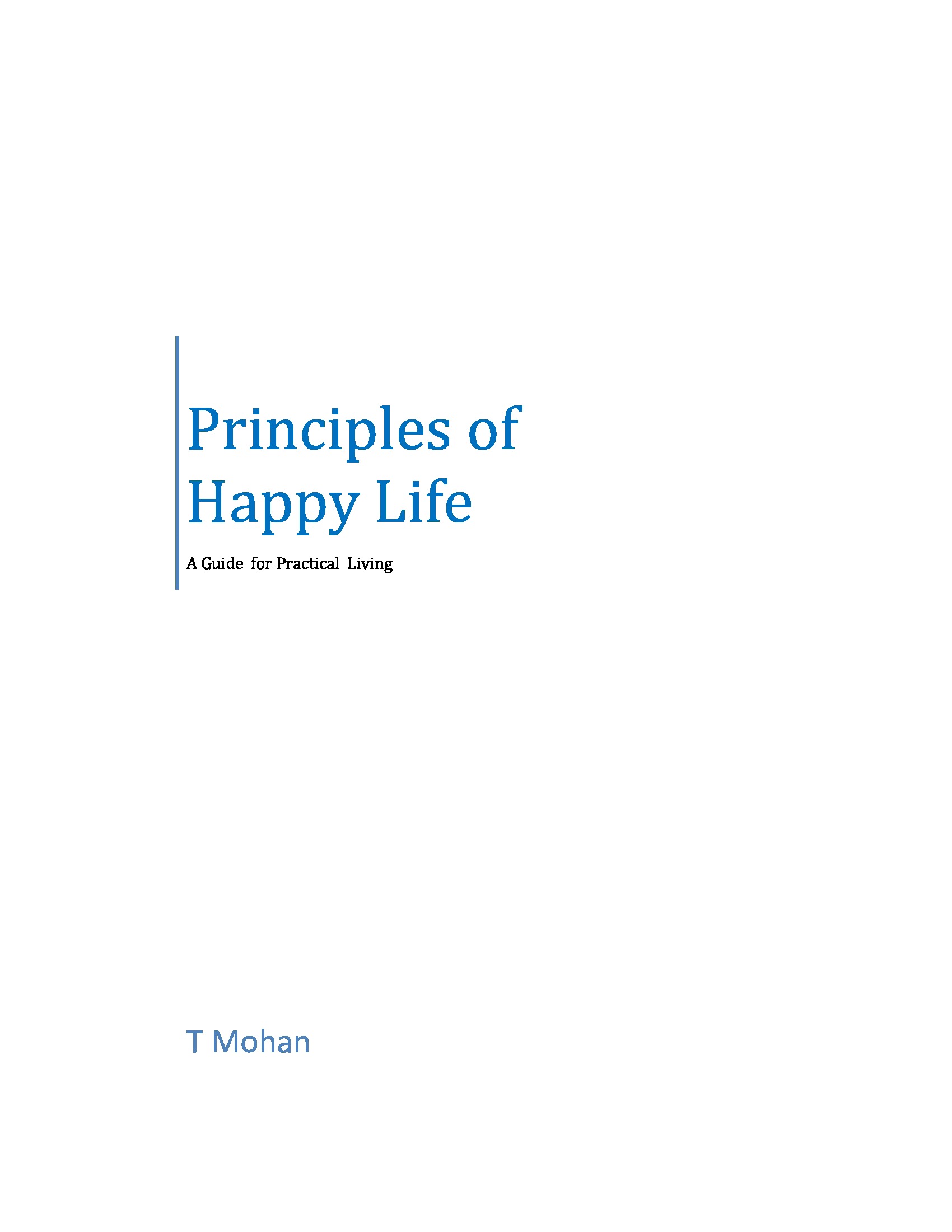 Principles of Happy Life | Pothi.com