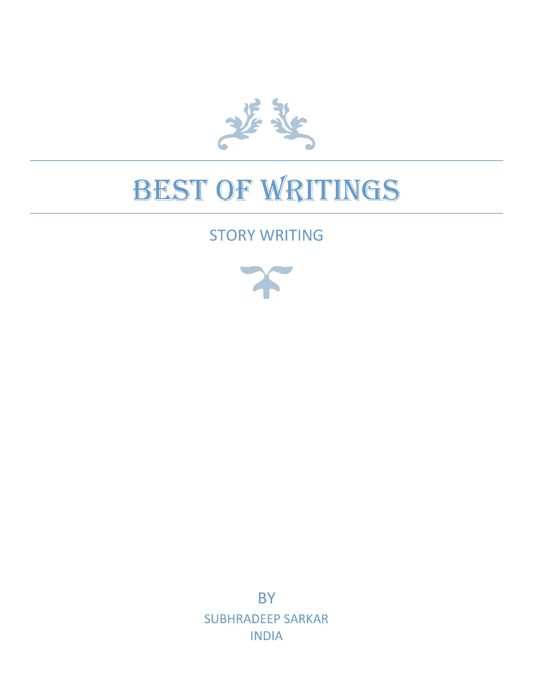 Best of Writing : Story Writing | Pothi.com