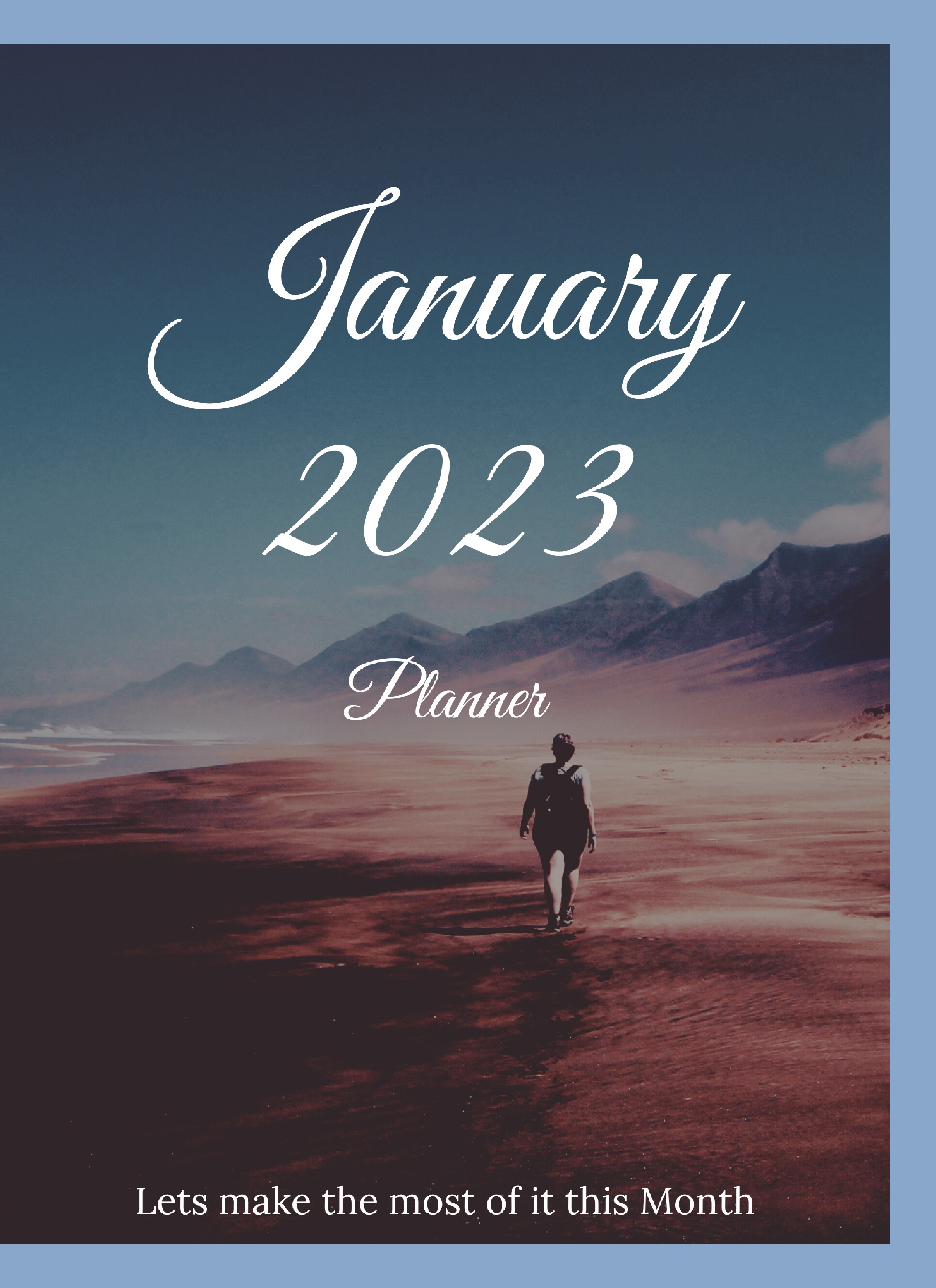 January 2023 Planner 30 Day Planner (2023 Monthly Planners)