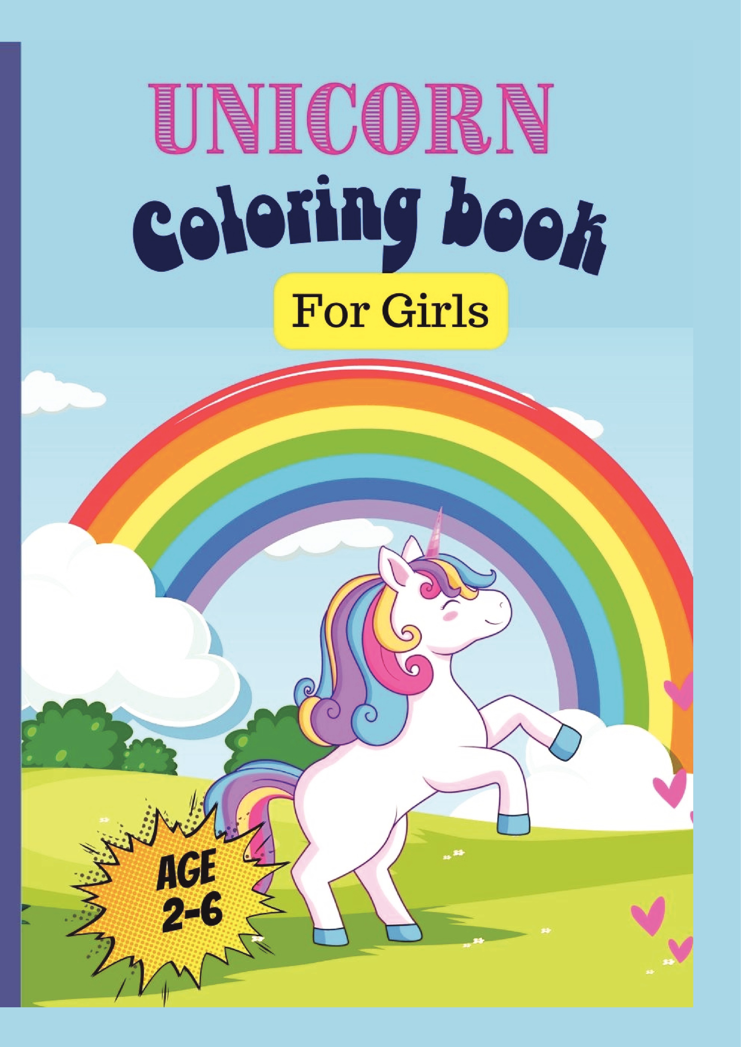Cute Unicorn Coloring Book for Girls | Pothi.com