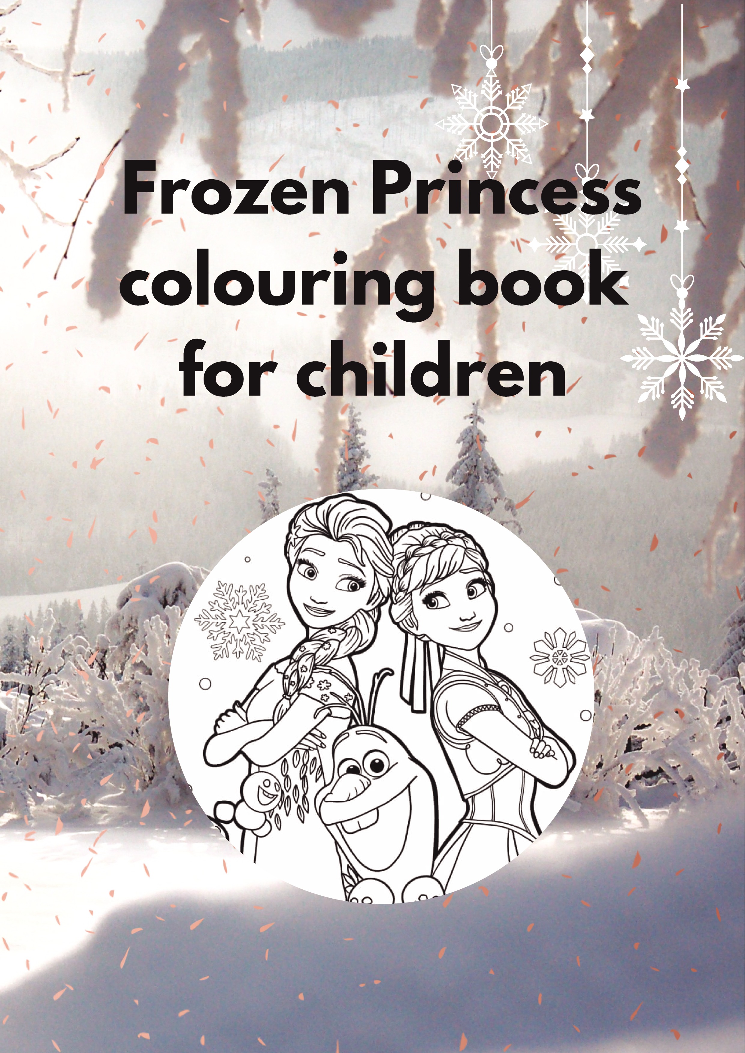 Frozen princess colouring book for children | Pothi.com