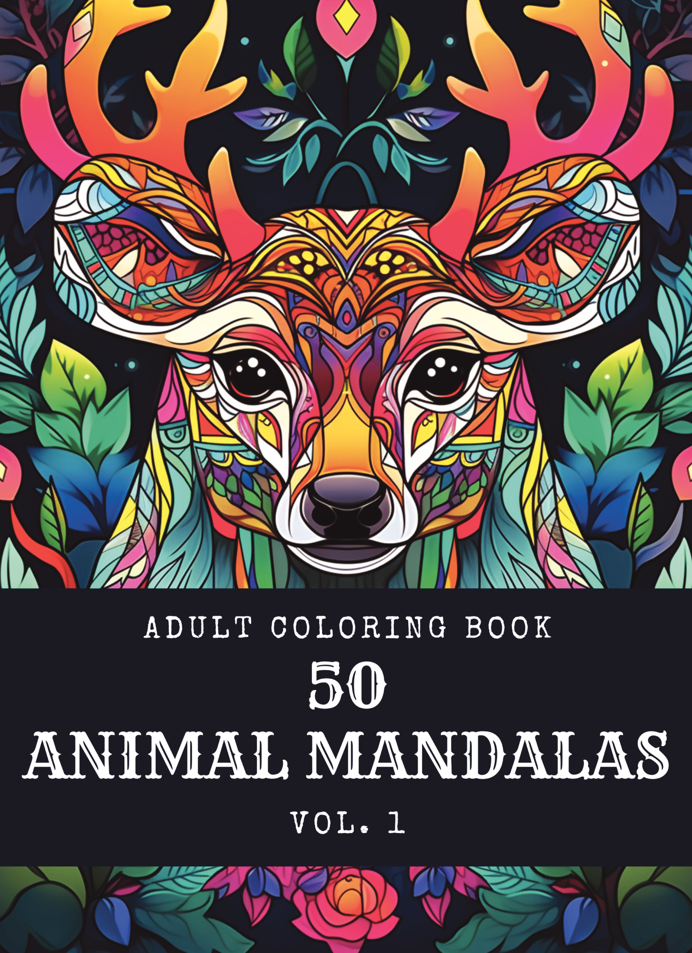 50 Animal Mandala Coloring Book for Adults | Pothi.com