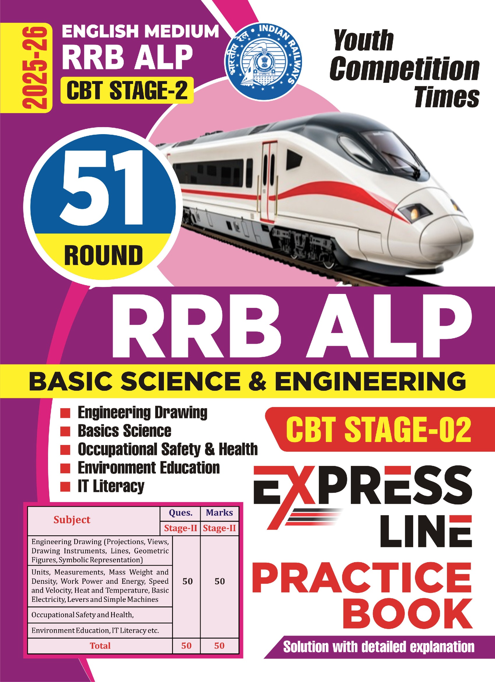2025-26 RRB ALP CBT Stage-2 Basic Science & Engineering Practice Book ...