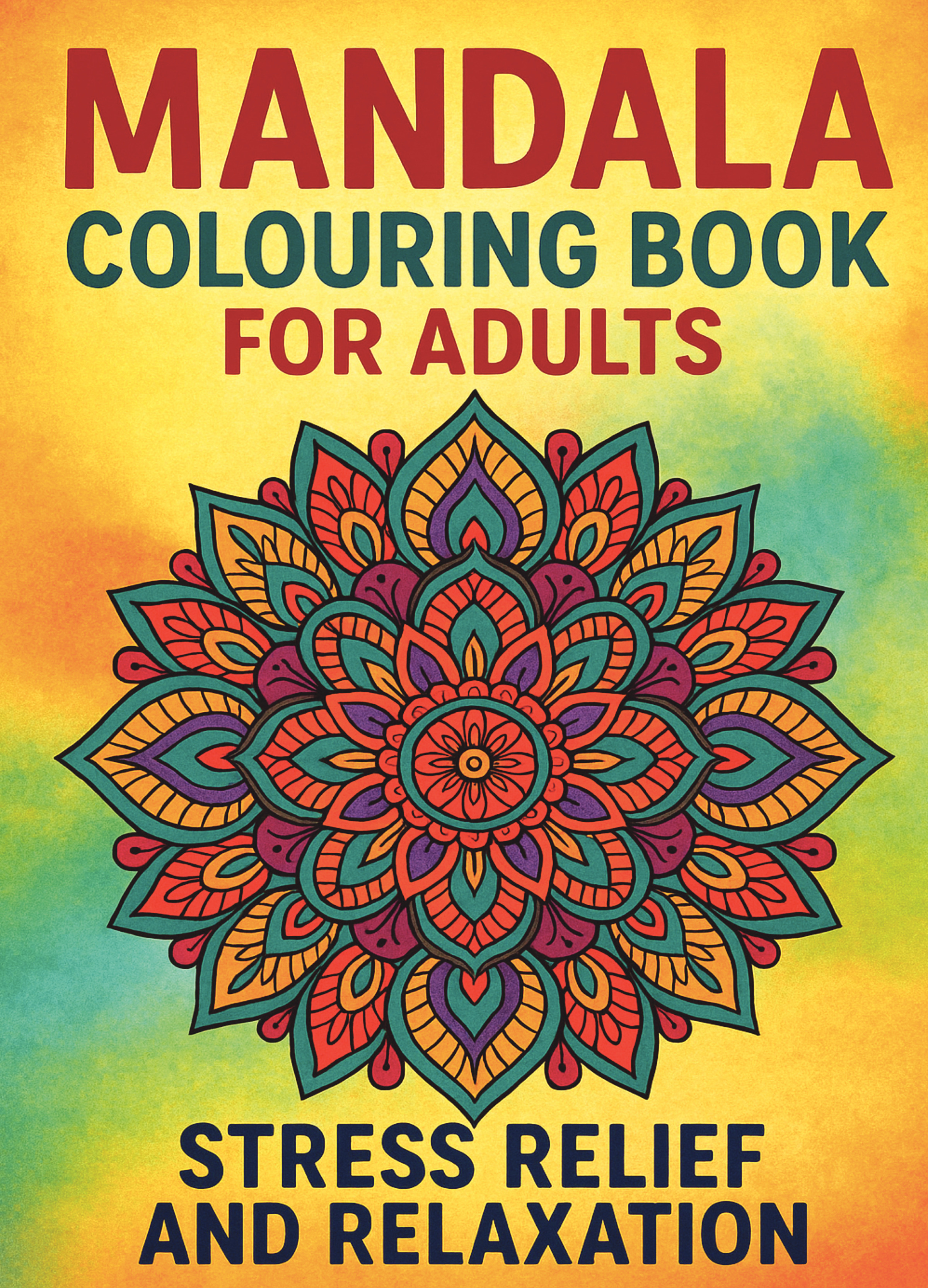 Mandala Colouring Book for Adults: Stress Relief and Relaxation | Pothi.com