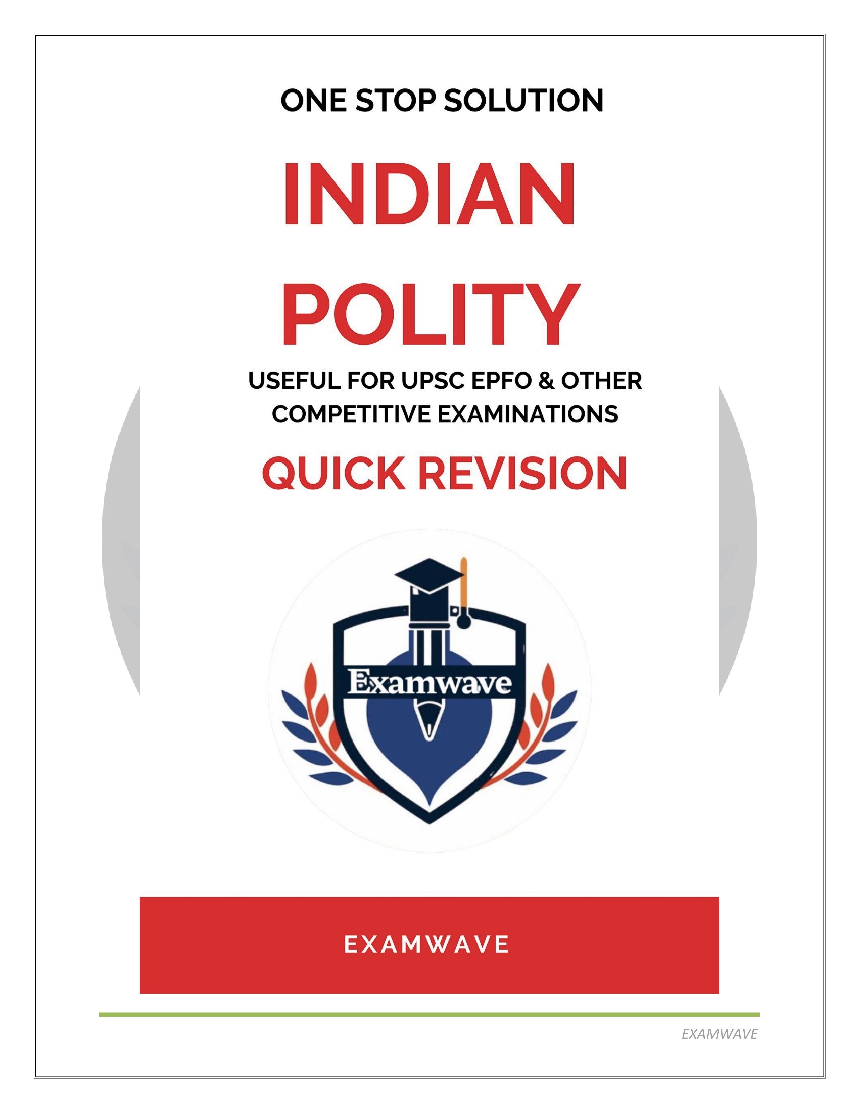 INDIAN POLITY QUICK REVISION For UPSC EPFO & OTHER COMPETITIVE ...