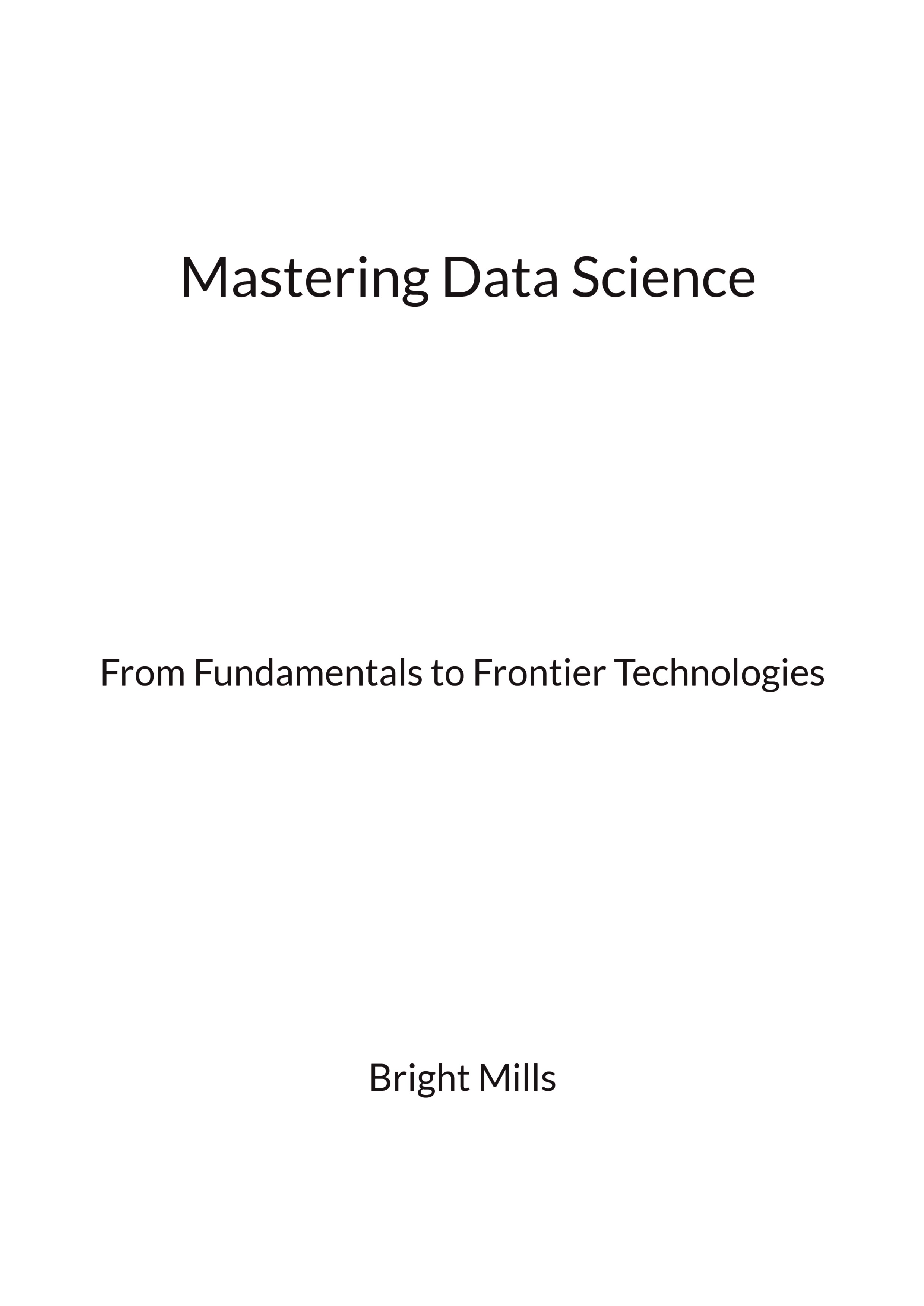 Mastering Data Science | Pothi.com