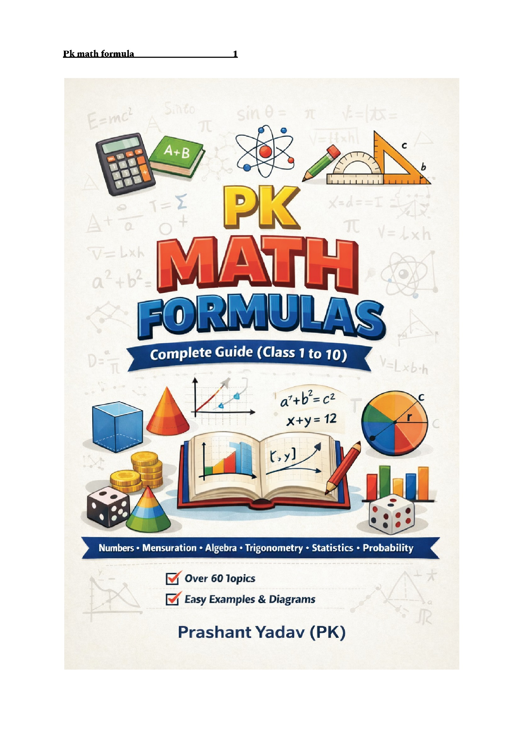 Pk Math Cheat Pk math formula | Pothi.com