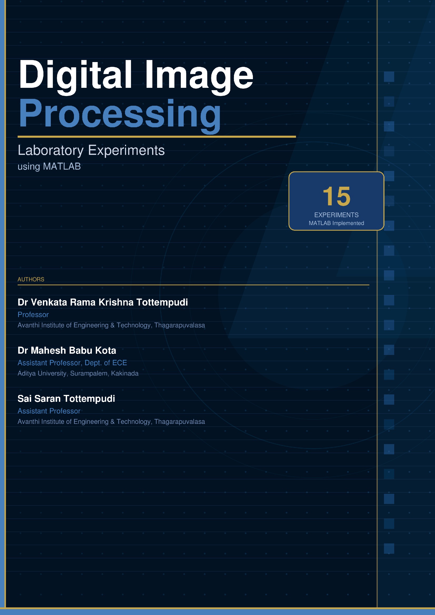 Digital Image Processing Laboratory Experiments using MATLAB | Pothi.com